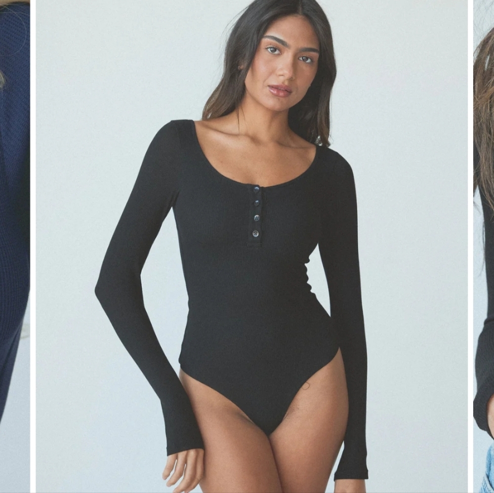 Black Long Sleeve Bodysuit